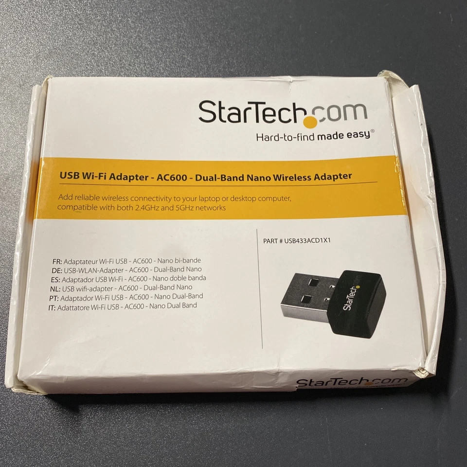 StarTech.com Wireless USB WiFi Adapter – Dual Band AC600 Wireless Dongle - 2.... - Image 1 of 1