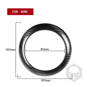 100% Carbon Fiber Steering Wheel Center Trim Ring for Mini Cooper R50 R53 02-04 - Picture 1 of 4