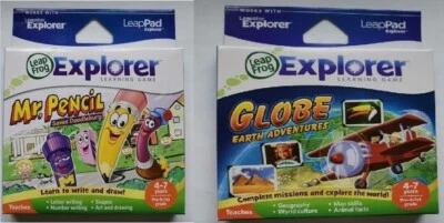 LeapPad  Explorer Two Games - Pencil Saves Doodleburg & Globe Earth Adventure - Image 1 of 3