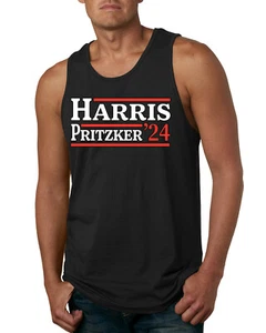 Camiseta sin mangas Kamala Harris JD Pritzker 2024 demócrata vicepresidente EE. UU. para hombre - Imagen 1 de 7