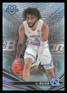 2022-23 Bowman University Best REFRACTOR #44 RJ Davis - Picture 1 of 2