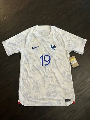 Camiseta de fútbol visitante Nike Karim Benzema France 2022 para hombre pequeña DN0688-100 Foto 1 de 4