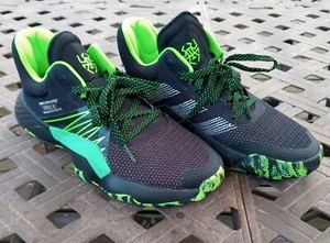 Adidas Marvel D.O.N issue #1 Spiderman Size 6 1/2 Black and Chartreuse Green - Picture 1 of 8