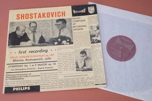 SABL 165 Shostakovich Rostropovich Ormandy 835 549 LP Philips Hi-Fi Stereo 1st - Picture 1 of 2