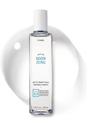 Tónico alivio Etude House SoonJung pH 5,5 200 ml K-Beauty nuevo en caja belleza regalos faciales Foto 1 de 4