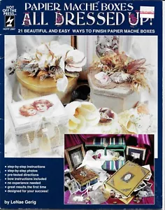 Papier Mache all dressed up instructions to decorate paper boxes craft decoupage - Picture 1 of 2