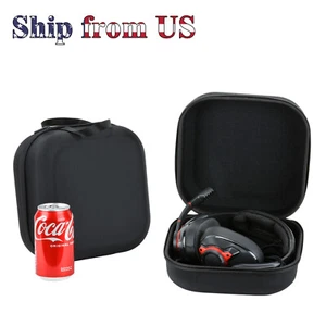 Hard Carrying Case Over-Ear Headphones Large Size Big Headset Oxford Cloth Black - Picture 1 of 9