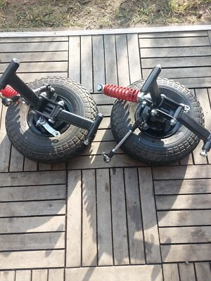 Invacare Comet Pro, Orion Pro Elektromobil Federung Achsstummel mit Räder  - Bild 1 von 4