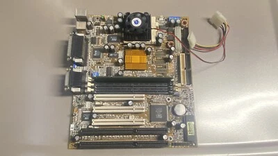 Gygabite GA-5SMM Socket 7 Motherboard AMD K6-2 400 CPU - 128MB RAM Retro Vintage - Image 1 of 4