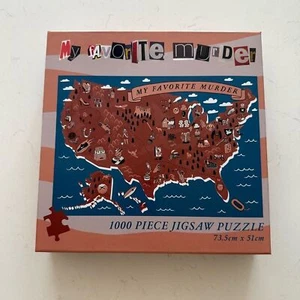 My Favorite Murder 1000 Teile Puzzle True Crime Map USA - selten - 73,5 cm x 51 cm - Bild 1 von 5