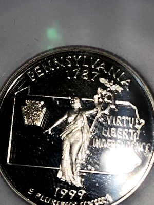 1999-S Pennsylvania -Washington Quarter ICG PR69DCAM - Image 1 of 4