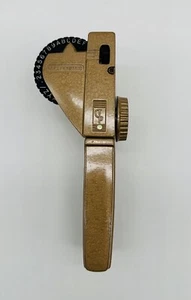 Etichettatrice vintage TP Tapeprinter metallo tono oro - Foto 1 di 5