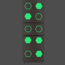 Glow In The Dark Hexagonal Removable Decal Wall Stickers Living Room Bedroom WA