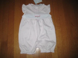 NEW Kissy Kissy Baby Girl 9 Month Watermelon Bubble Romper Pink White NWT - Picture 1 of 10