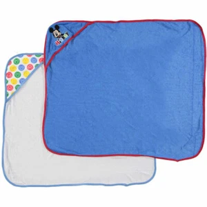 DISNEY Baby Mickey Mouse 2-Pack Towel Set Bath Cotton Hooded Towels New - Picture 1 of 2