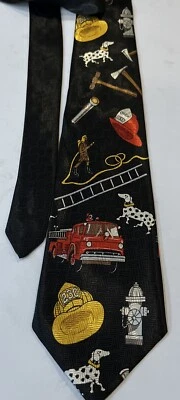 Corbata de cuello ejecutiva A. Rogers Fire Fighter 1997 de colección con 3 corbatas 100 % poliéster Foto 1 de 4