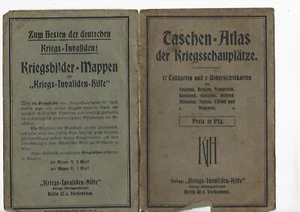Taschenatlas der Kriegsschauplätze, ca. 1917 Verlag "Kriegs-Invaliden-Hilfe" - Bild 1 von 2