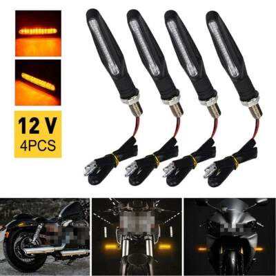 4 PCS Ultra Bright Universal Motorcycle LED Turn Lights Fit BMW K1300S 2010-2016 Foto 1 de 4