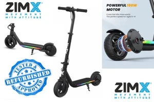 Refurbed ZIMX ZX Flash - Kids Electric Folding Scooter UL2272 Certified - Black - Picture 1 of 14