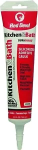12 PACK Red Devil 0405 Duraguard Kitchen & Bath Siliconized Acrylic Caulk White - Picture 1 of 6