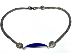 Vintage BF 925 Sterling Silver Pendant & Necklace 17” - Picture 1 of 6