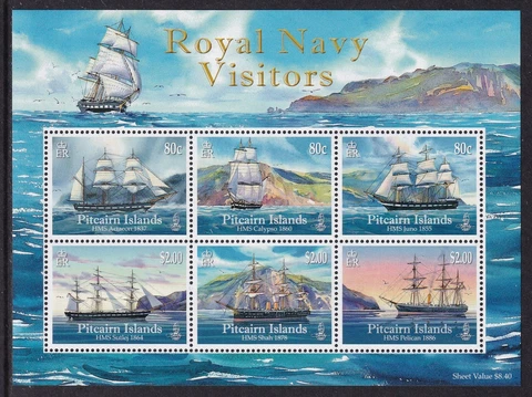 PITCAIRN ISLANDS 2009 Royal Navy Miniature Sheet SG MS795 MNH/** (CV £17) Cover