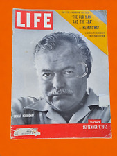 Life Magazine September 1, 1952; Ernest Hemingway The Old Man and the Sea