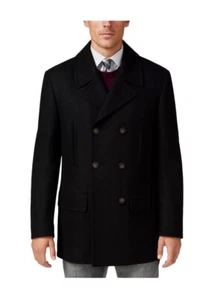 Chaquetón LAUREN RALPH LAUREN Para Hombres Mezcla de Lana Luke Calce Clásico Negro Talla 40 Nuevo con Etiquetas - Imagen 1 de 3