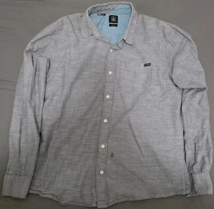 Volcom Longsleeve Button Up Collared Shirt Men's Large Lost Billabong Stüssy - Picture 1 of 4