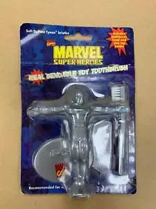 SILVER SURFER BIEGSAME SPIELZEUGZAHNBÜRSTE MARVEL 1997 VERSIEGELT VINTAGE SUPERHELDEN - Bild 1 von 6