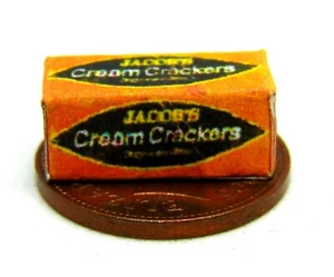 Casa de Muñecas Crema Galleta Vacía Salada Galleta Paquete Escala 1:12 Comida Tumdee - Imagen 1 de 6