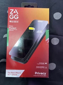 ZAGG Invisible Shield For iPhone 15 Plus Tempered Glass Privacy Protection - Picture 1 of 4