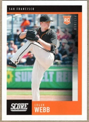 LOGAN WEBB - 2020 PANINI CHRONICLES SCORE RC - Image 1 of 2