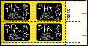 US - 1972 - 8 Cents Parent Teacher Association (PTA) Issue Plate Block # 1463 NH - Picture 1 of 1