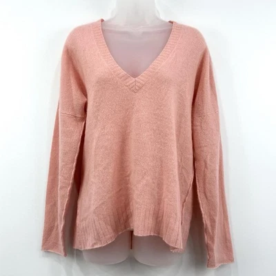 Rocky Barnes 360 Cashmere Sweater Women's M Pink Quiet Luxury Preppy Capsule - Image 1 of 4