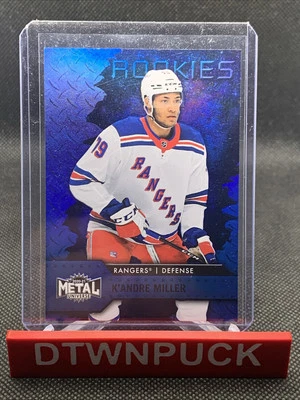 2020-21 Metal Universe Spectrum Blue K'Andre Miller RC New York Rangers #148 - Image 1 of 2