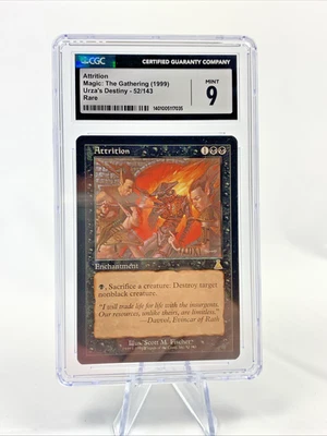 ATTRITION – Urza's Destiny – Graded CGC 9 MTG Magic the Gathering Card 1999 - Image 1 of 4
