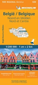 Belgium North & Central - Michelin Regional Map 533 by Michelin - Picture 1 of 1