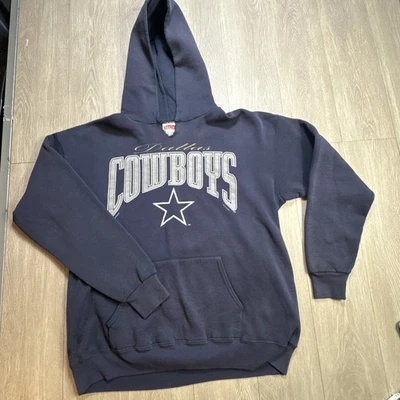 Sudadera con Capucha De Colección 1995 Dallas Cowboys Hombres Grande L Hecha en EE. UU. Azul Años 90’s De Colección Foto 1 de 4