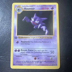 Haunter 29/102 1st Edition Base Set WOTC Vintage Pokemon 1999  - Picture 1 of 10
