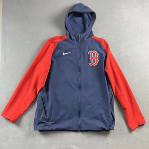 Nike Hoodie Mens XL Blue Therma Fit Boston Red Sox Embroidered Baseball Full Zip - Picture 1 of 9