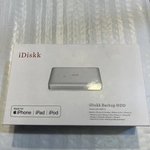 iDiskk 1 TB (1024 GB) iPad iPhone disco rigido esterno archiviazione foto Android - Foto 1 di 12
