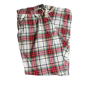 Pigiama Eddie Bauer pantaloni donna TXL rosso a quadri con coulisse morbido abbigliamento lounge - Foto 1 di 7