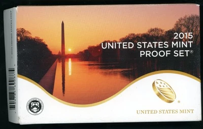 UNITED STATES 2015 COMPLETE 14 PC PROOF SET IN OPEN BOX WITH COA A - Image 1 of 2