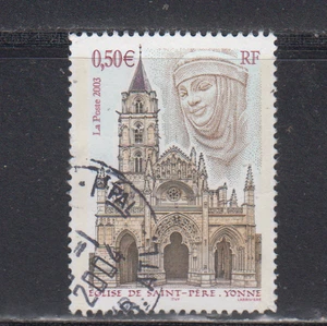 FRANCE :  2003 - USED  - SCOTT #  2969  CHURCH - YONNE - Picture 1 of 1