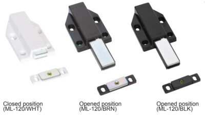 Magnetic Touch Pressure Catch Strike Push To Open Door Latch ML-120 of Sugatsune - Image 1 of 4