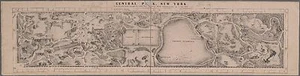 1865 BIRD'S EYE VIEW OF CENTRAL PARK, MANHATTAN, NEW YORK COPY POSTER MAP - Picture 1 of 2