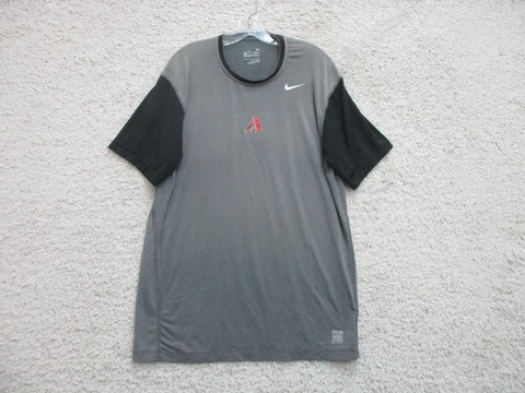 Nike Pro Arizona Diamondbacks Shirt Extra Large Adult Gray Swoosh Logo MLB Mens Cover