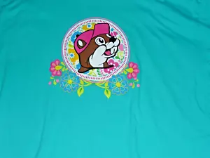 Buc-ees Enjoy Every Moment Aqua Herren Small T-Shirt 2-seitig bunt - Bild 1 von 5