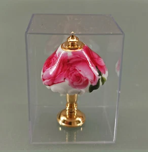 9911088 Reutter Doll House Miniature Porcelain Lamp Decor Rose - Imagen 1 de 2